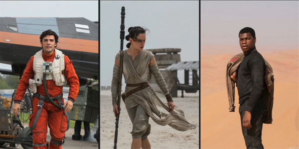 Image result for main characters of star wars the force awakens