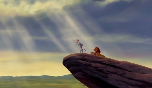 The opening scene of The Lion King