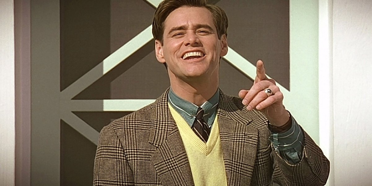Jim Carrey wishing good morning in The Truman Show