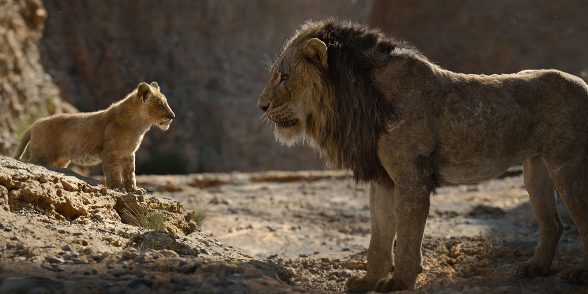 The Lion King (2019) Simba and Scar