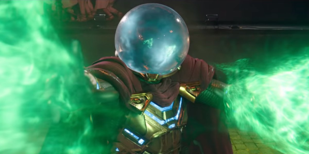 Spider Man Far From Home Concept Art Reveals A Terrifying Mysterio Vision Cinemablend