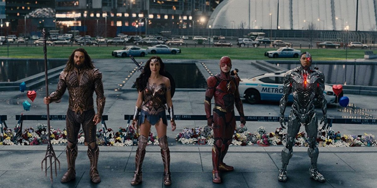 Aquaman, Wonder Woman, The Flash, and Cyborg