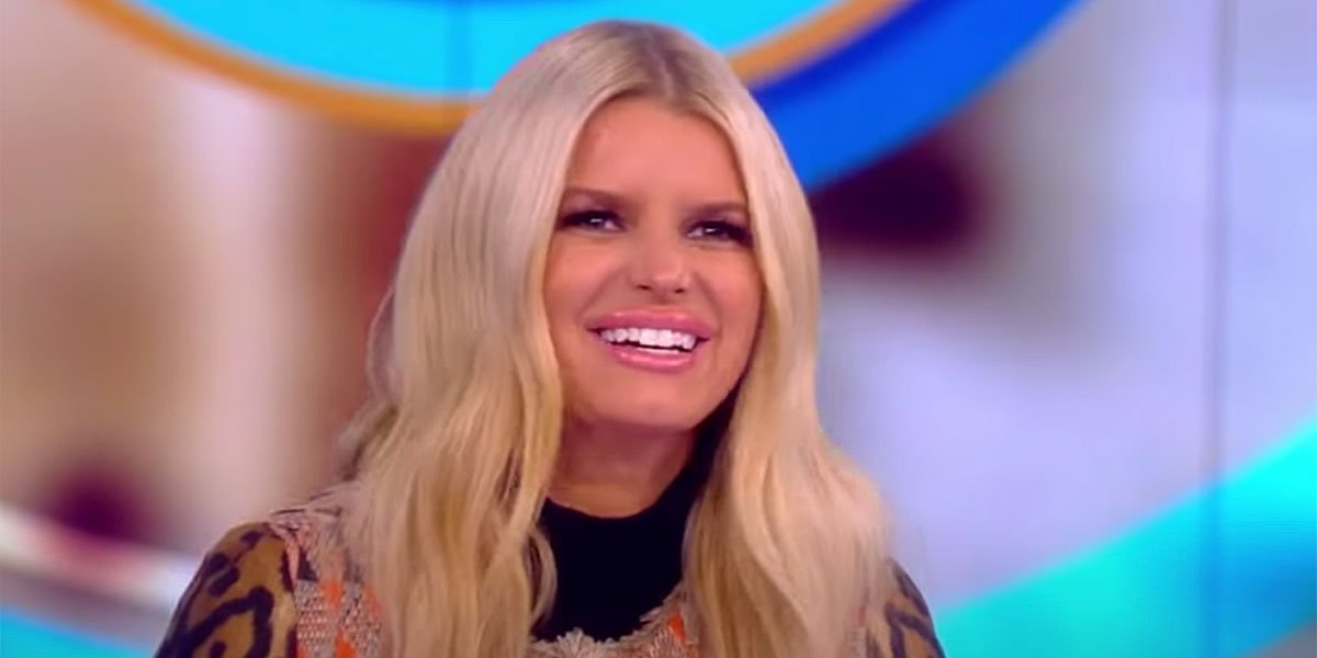 Jessica Simpson on The View earlier in 2020 before hitting weight loss goals