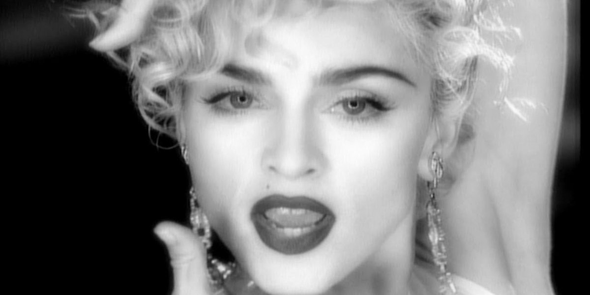 Madonna in the Vogue music video