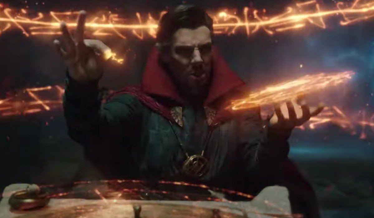 Doctor Strange casting a spell Spider-Man: Far From Home CBS