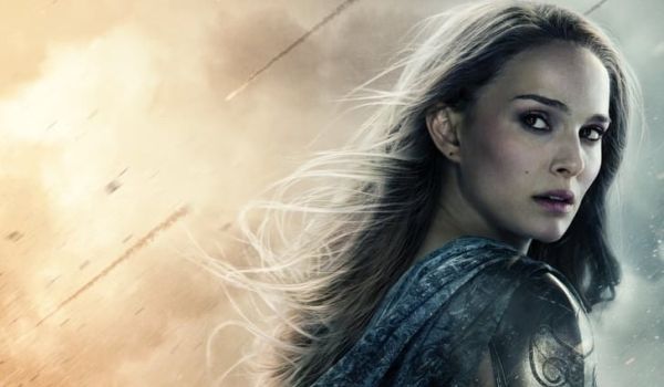 Natalie Portman on Thor poster