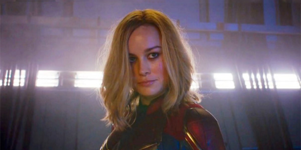 Brie Larson in Captain Marvel combating trolls.