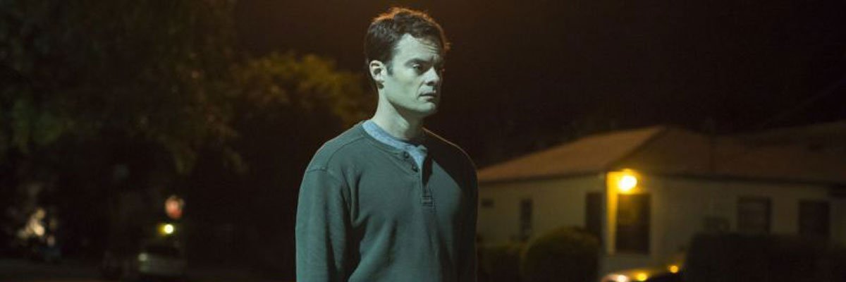 Bill Hader with a gun in Barry