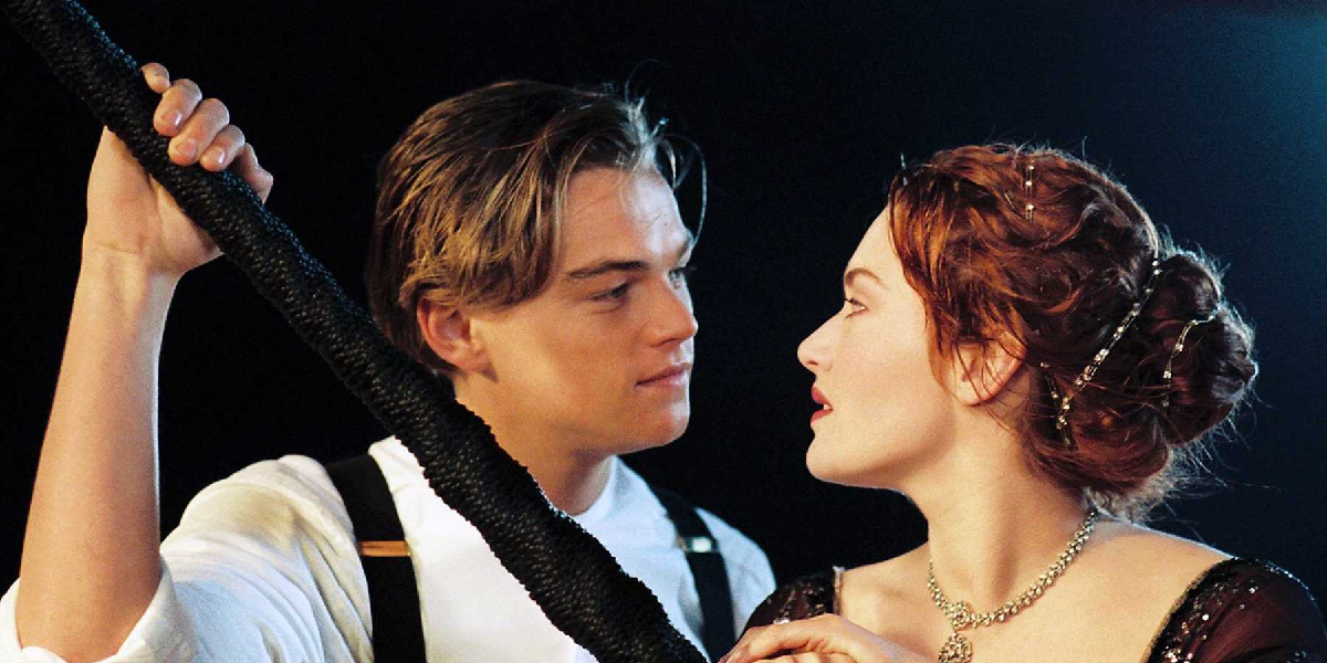 Leonardo DiCaprio and Kate Winslet In Titanic