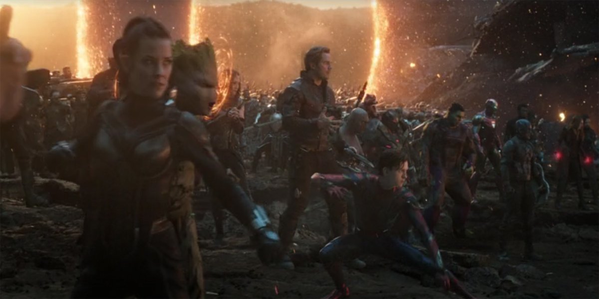 Portals sequence in Avengers Endgame
