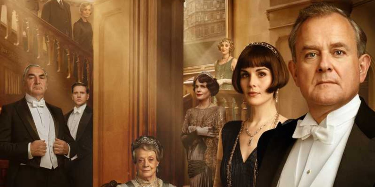 Downton Abbey most of the main cast lined up on the poster