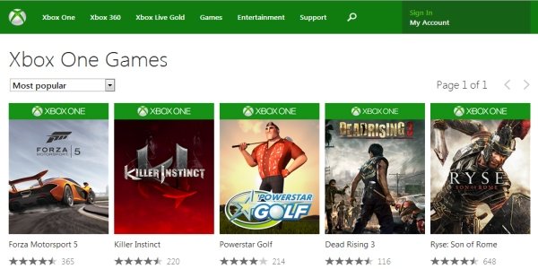 xbox 1 store games