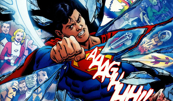 Superboy punching reality infinite crisis