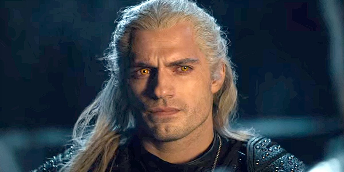 Screenshot of Geralt in the Netflix series