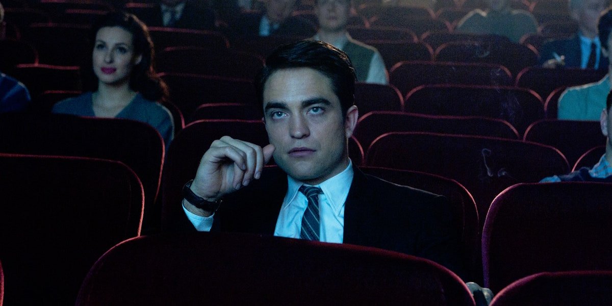 Robert Pattinson in movie theater