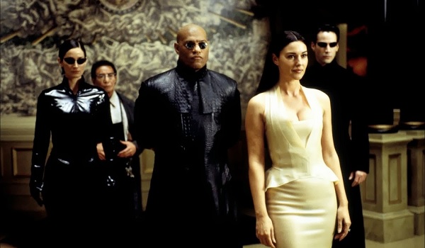 The Matrix Reloaded Morpheus Neo Trinity Persephone Lobby