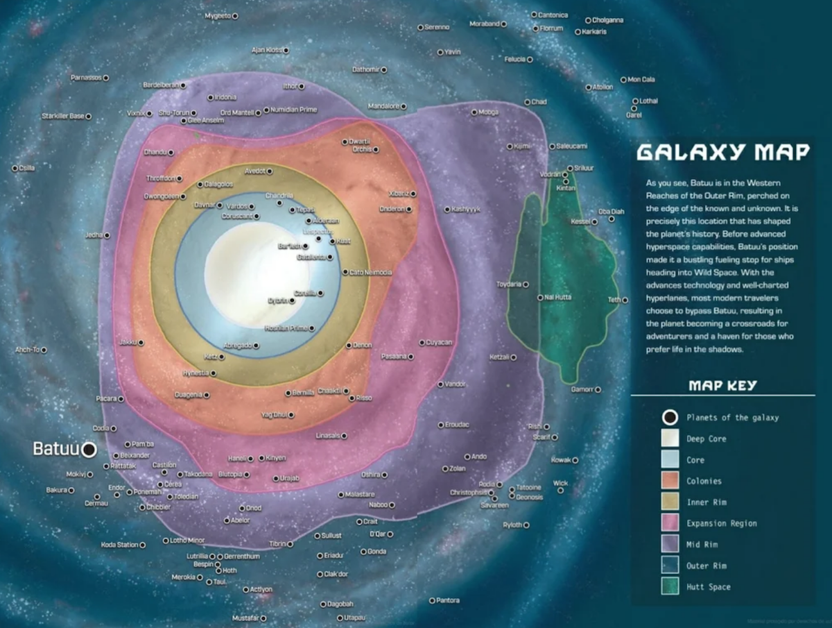 official star wars galactic map Star Wars Has An Official Map And I Can T Look Away Cinemablend official star wars galactic map
