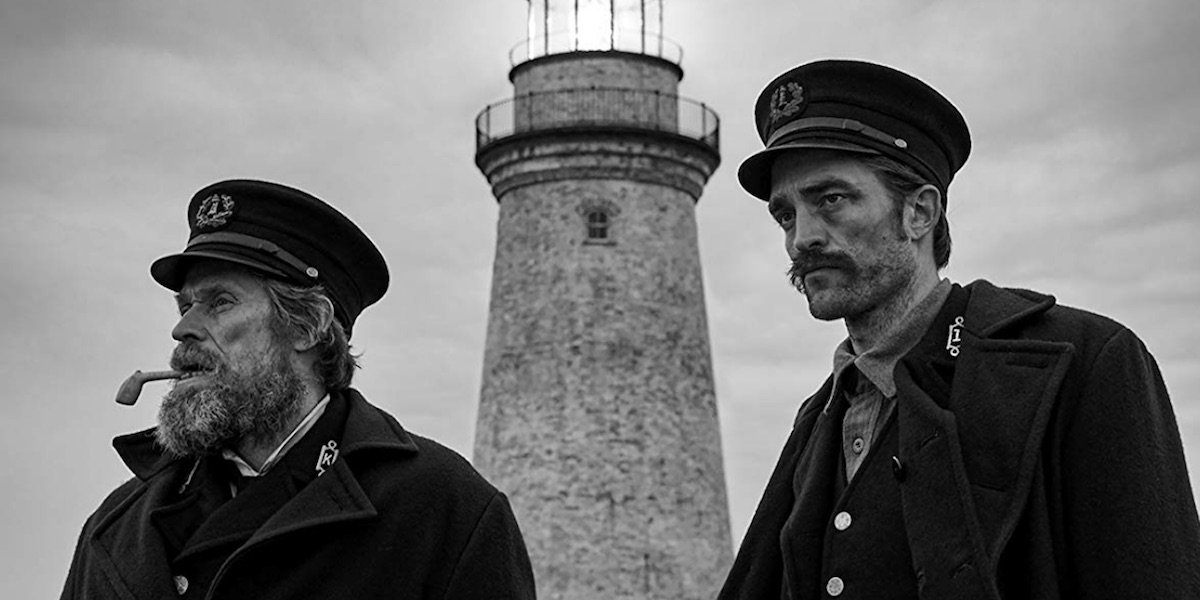 Willem Dafoe and Robert Pattinson in The LIghthouse