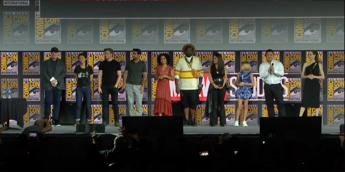 The Eternals cast at San Diego Comic-Con