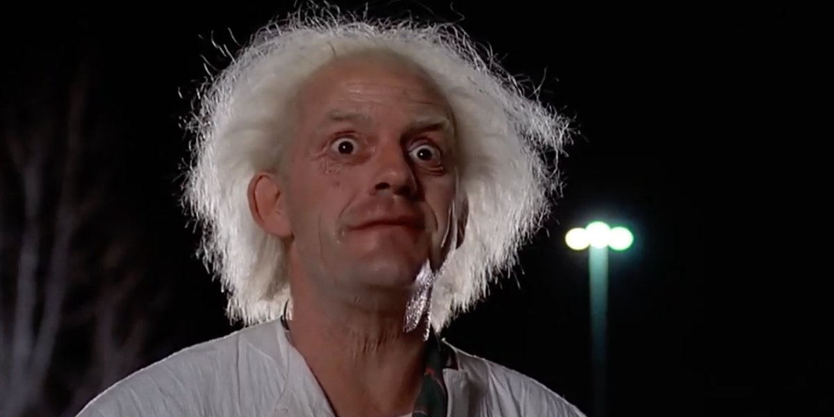 Christopher Lloyd in Back To The Future