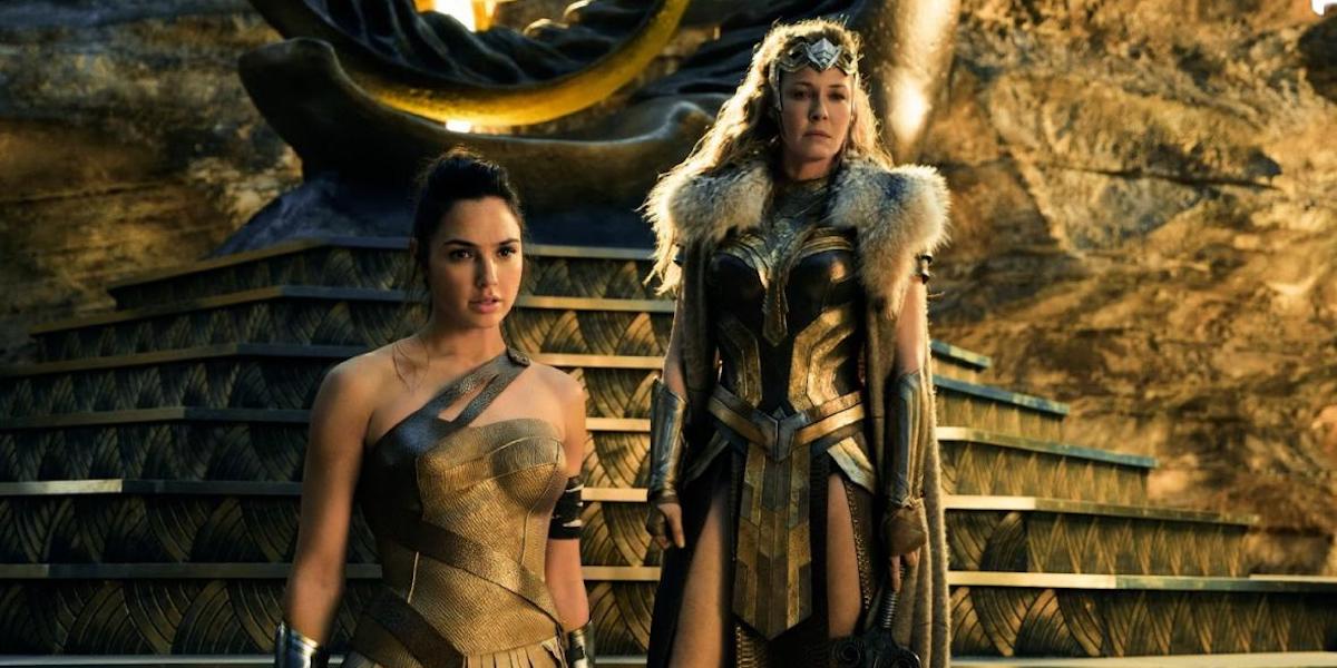 Gal Gadot and Connie Nielson in Wonder Woman 2017
