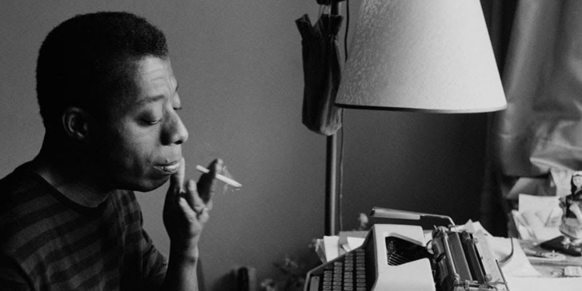 A photo of James Baldwin from I Am Not Your Negro