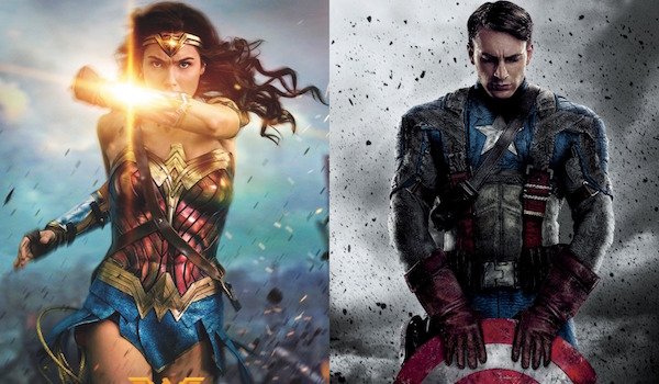 Image result for wonder woman and captain america